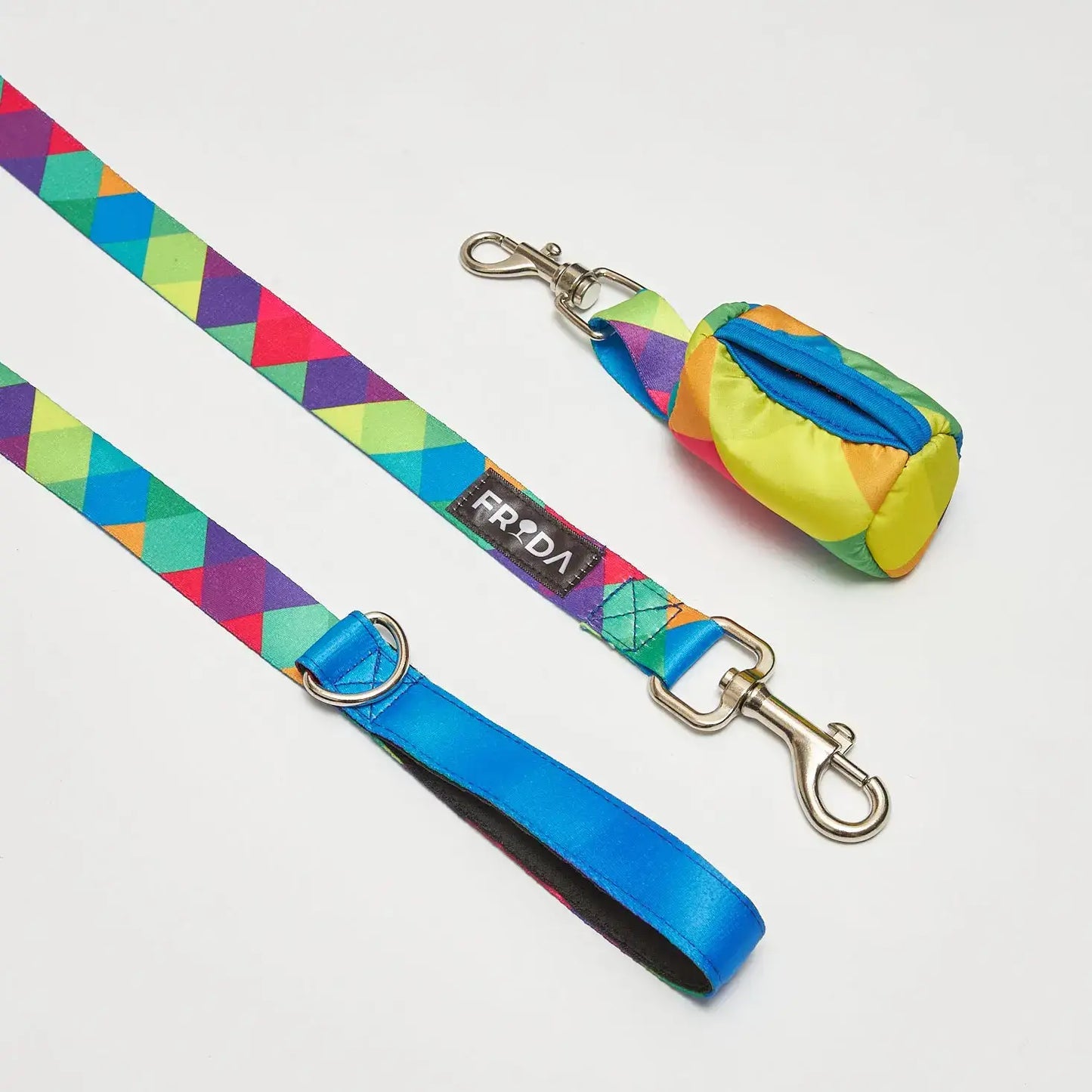 Pechera para mascotas y Correa - Rombos Azules Frida Pets
