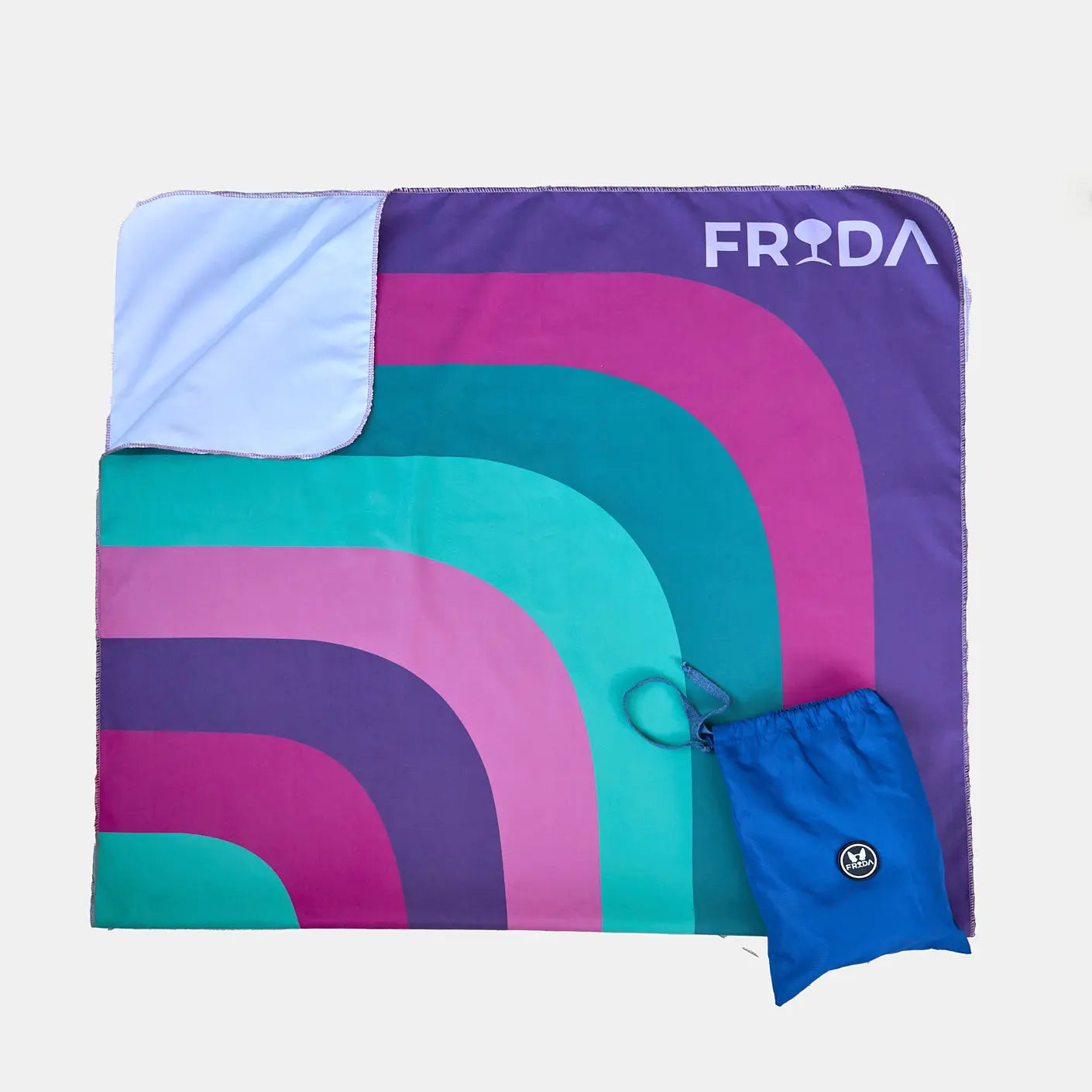 Toalla Estampada de microfibra Lineas moradas Frida Pets