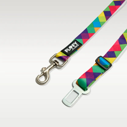 Cinturón de mascotas para carro Rombos Azules Frida Pets