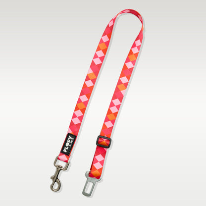 Cinturón de mascotas para carro Rombos Fucsias Frida Pets