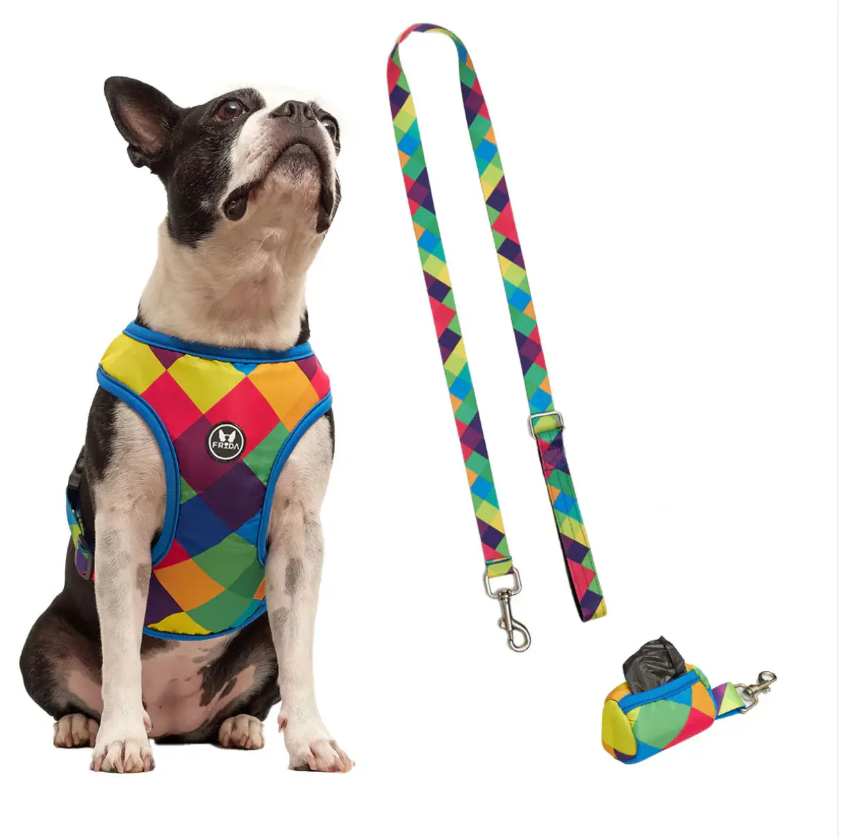 Pechera Tradicional para mascotas Incluye Correa + Portabolsas + Envio Frida Pets