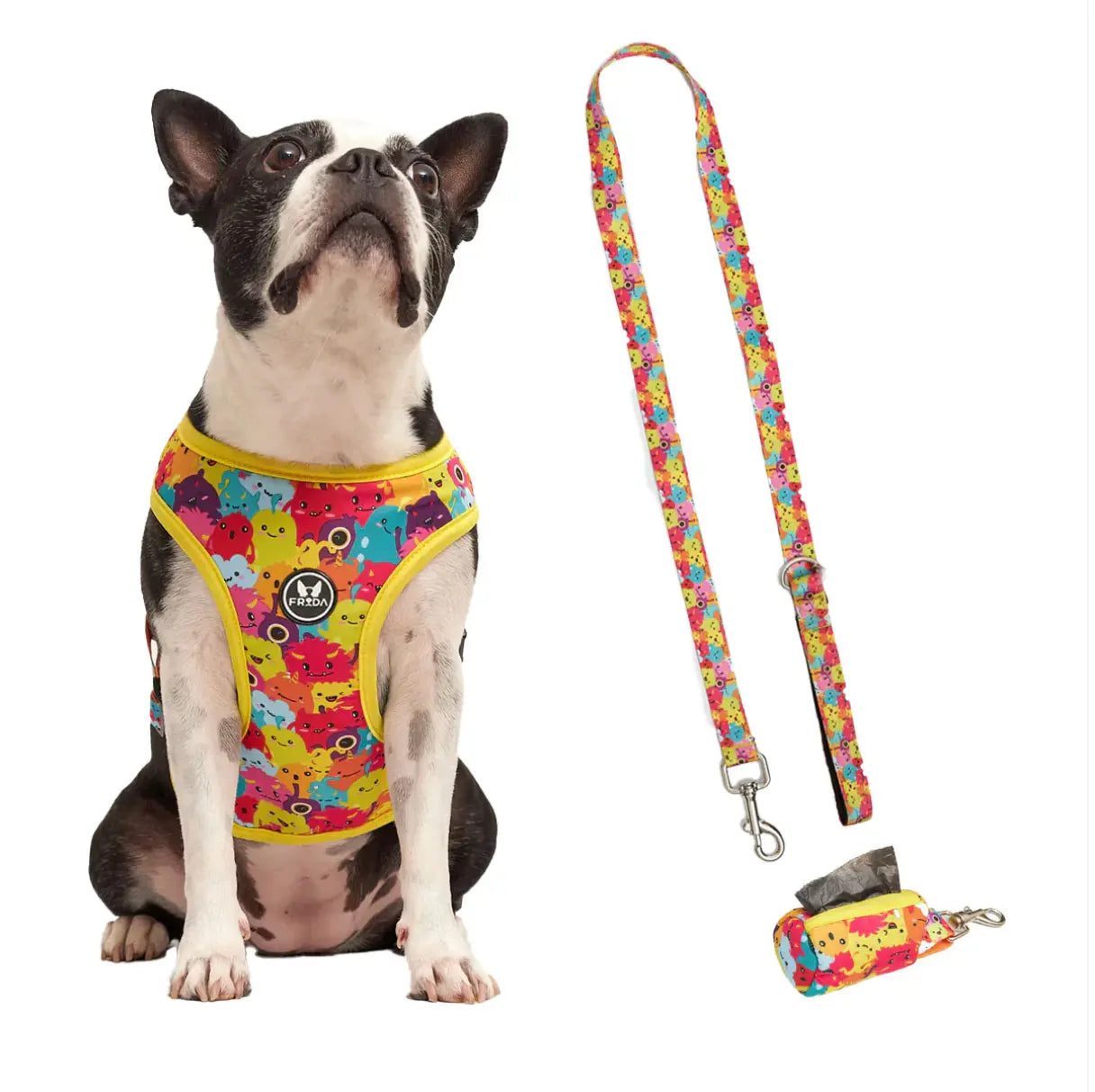 Pechera Tradicional para mascotas Incluye Correa + Portabolsas + Envio Frida Pets