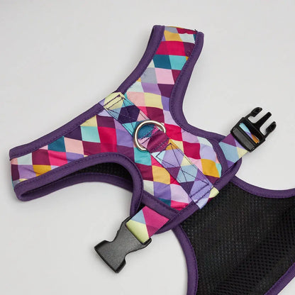 Pechera para mascotas Rombos Morados Frida Pets