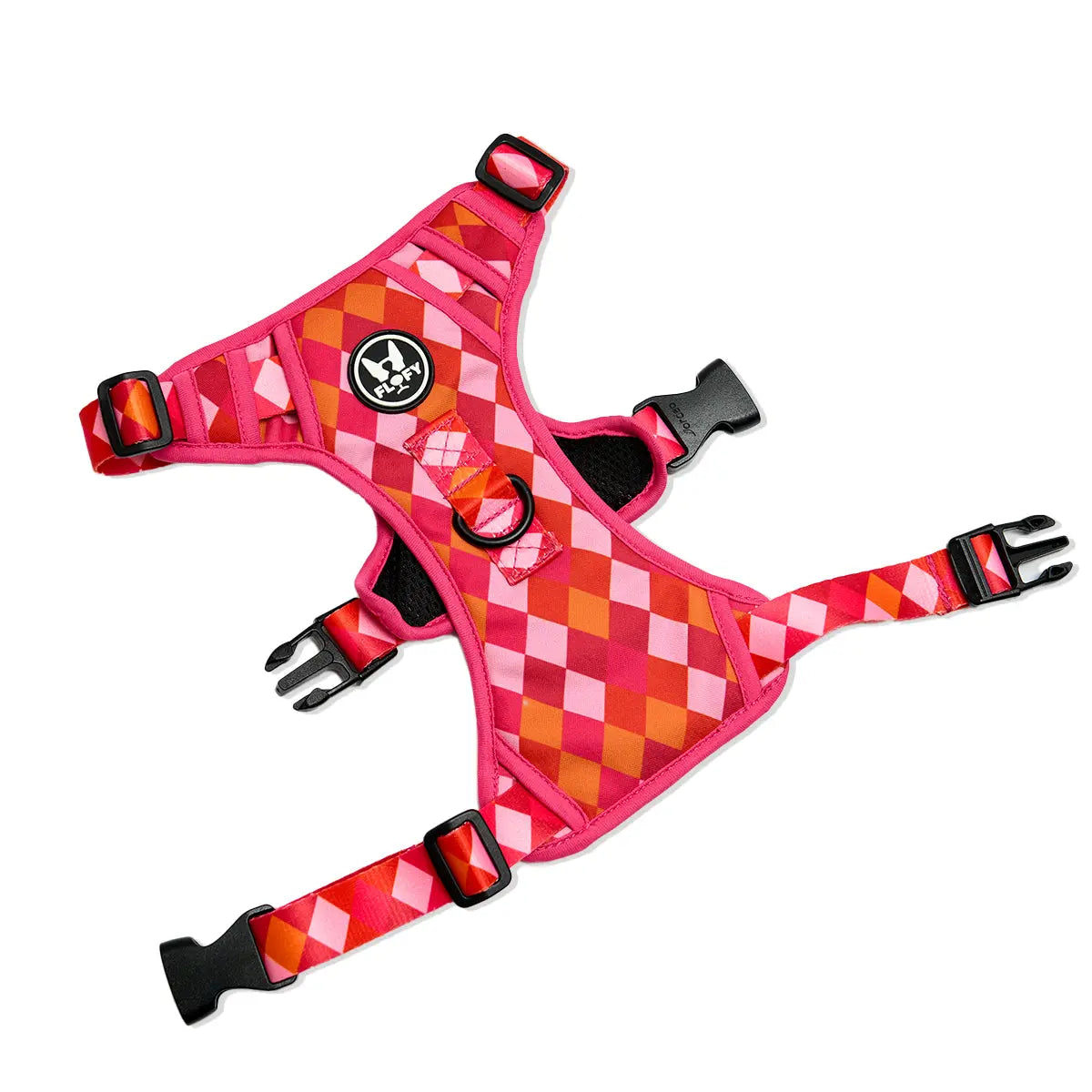 Pechera para mascotas  Evo 2.0 - Rombos Fucsia Frida Pets