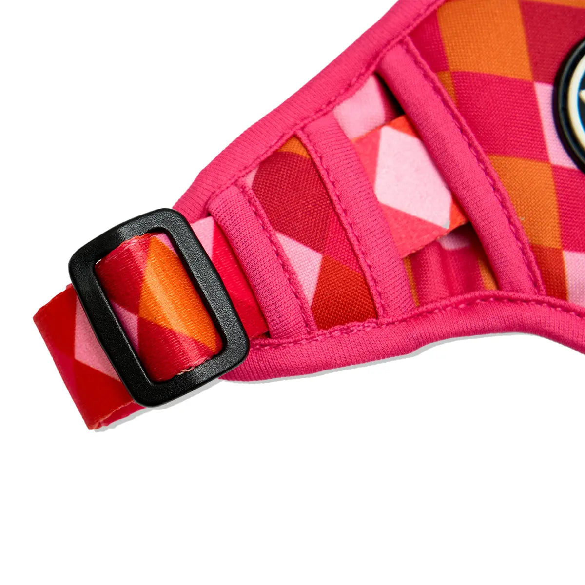 Pechera para mascotas  Evo 2.0 - Rombos Fucsia Frida Pets