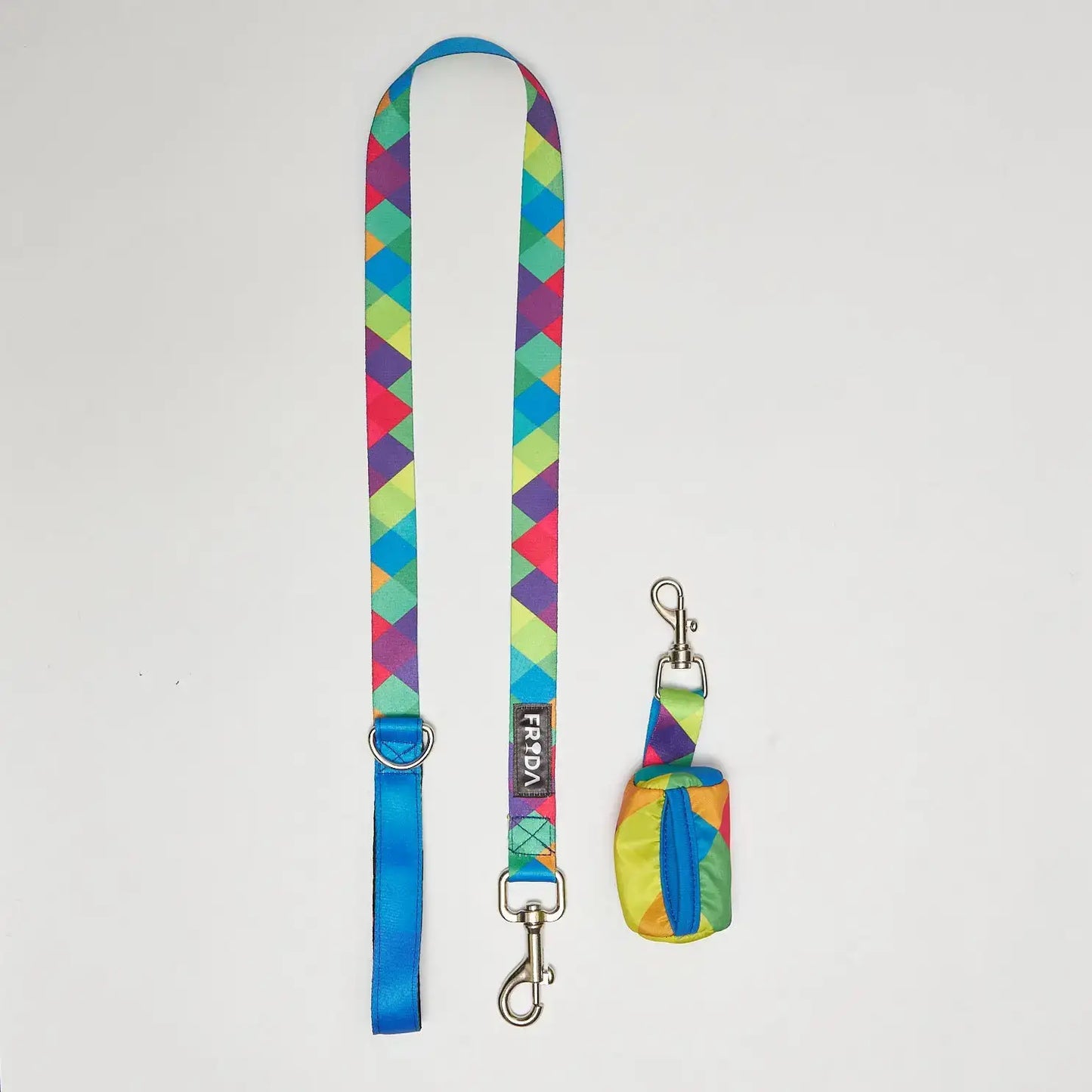 Pechera para mascotas  y Correa - Rombos Azules Frida Pets