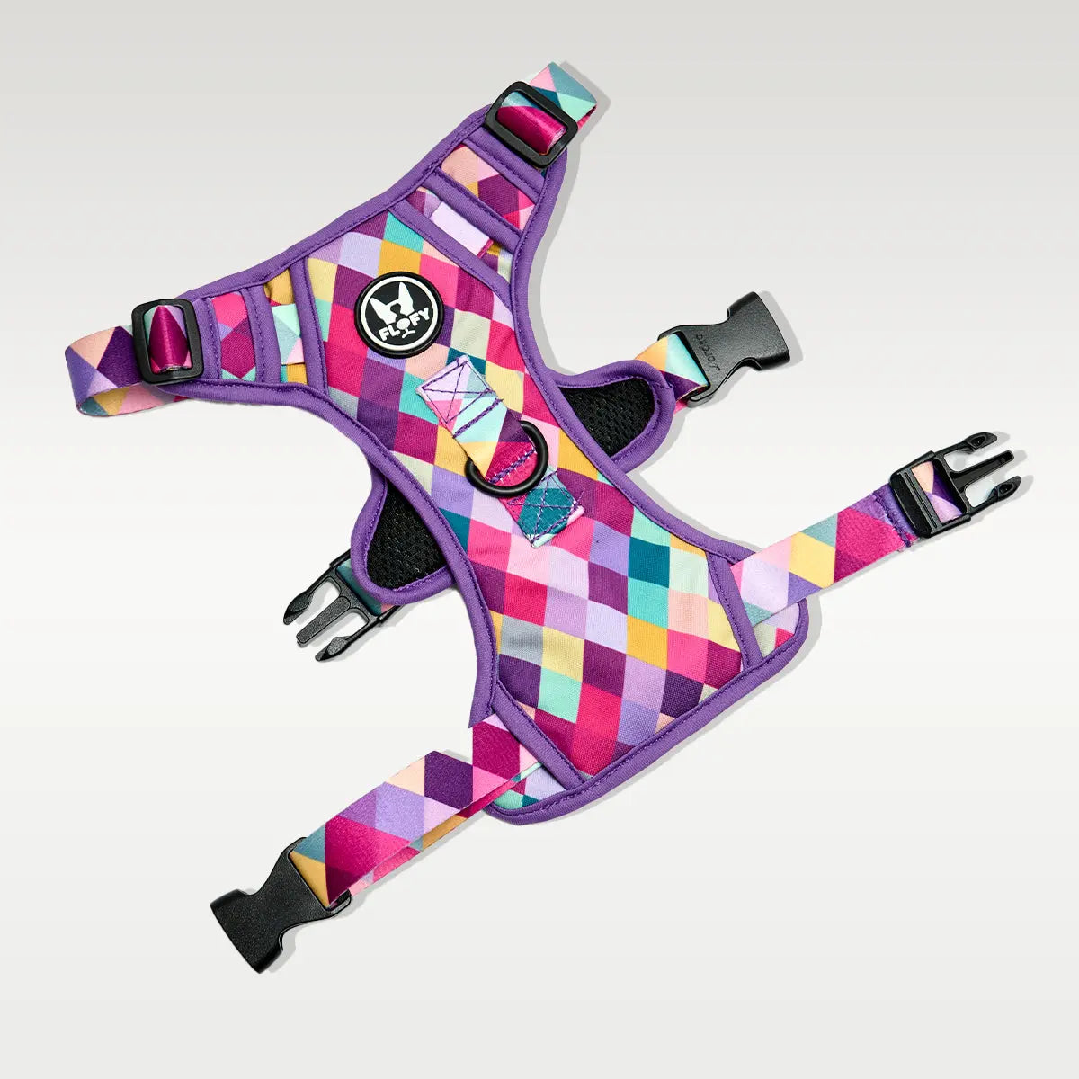 Pechera para mascotas  Evo 2.0  - Rombos Morados Frida Pets