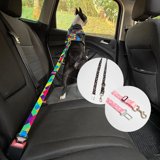 Combo 2 Cinturones de mascotas para carro Frida Pets